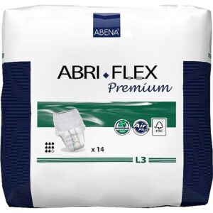 لایه داخلی و بیرونی پوشینه شورتی بزرگسال ابری فلکس  از مواد کتان غیر بافته یا بی بافت (non woven) ۱۰۰٪  قابل تنفس و بسیار نرم ساخته شده و دارای یک پوشش خارجی شبیه به پارچه‌ است. همچنین شامل یک نشانگر رطوبت و همچنین سیستم کنترل بوی نامطبوع برای آرامش بیشتر می‌باشد.