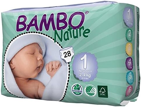 پوشک بچه نوزادی بامبو نیچر تهیه شده از مواد اولیه صد در صد طبیعی فاقد کلر یا مواد محرک و حساسیت زا کاملترین پوشک برای نوزاد شما