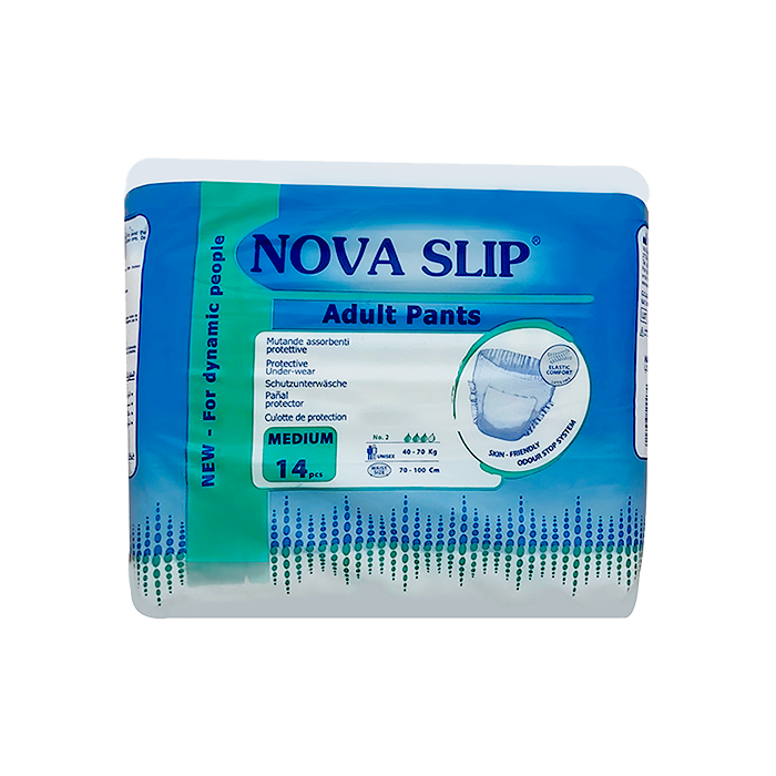 پوشک شورتی بزرگسال نوا اسلیپ سایز مدیوم تعداد 14 عدد در بسته